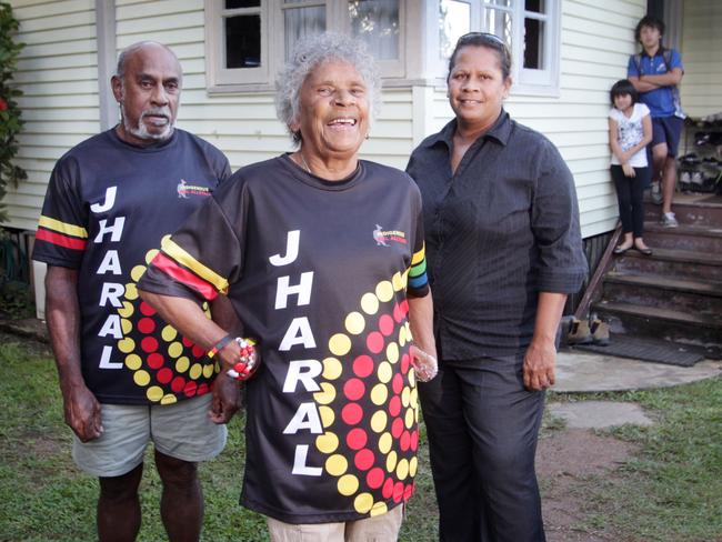 Yow Yeh broke down while telling proud grand parents Lomas and Iris, and his mum Rhonda, that his NRL career was over. Picture Glenn Barnes