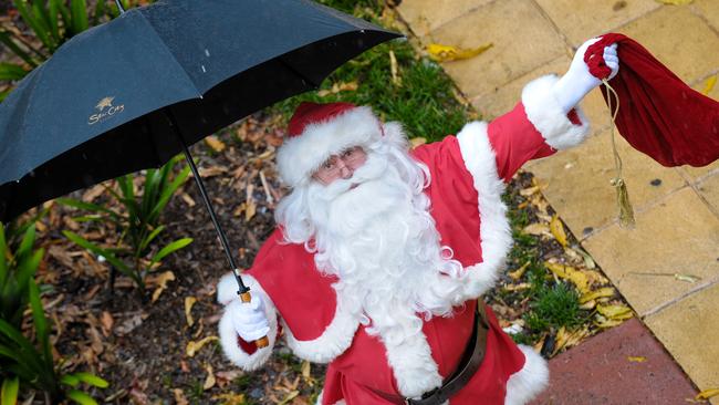 Christmas Pageant goers will likely get caught in the rain as another wet weather system moves across SA. Photo: Trevor Veale