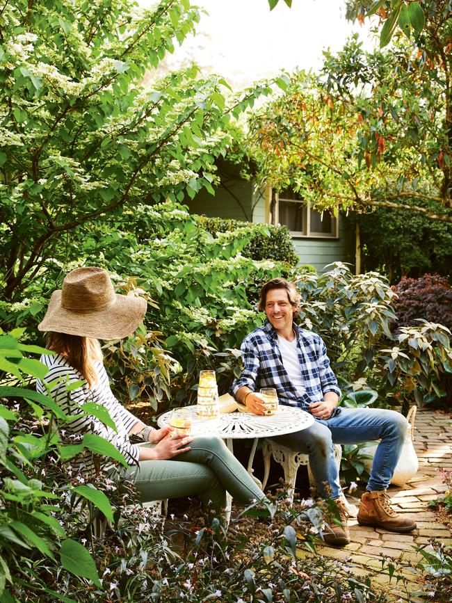 Charlie Albone with his wife Juliet. Picture: Cath Muscat