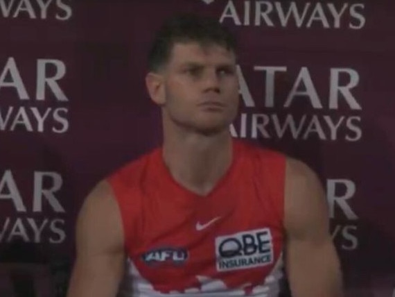 Taylor Adams cut a dejected figure