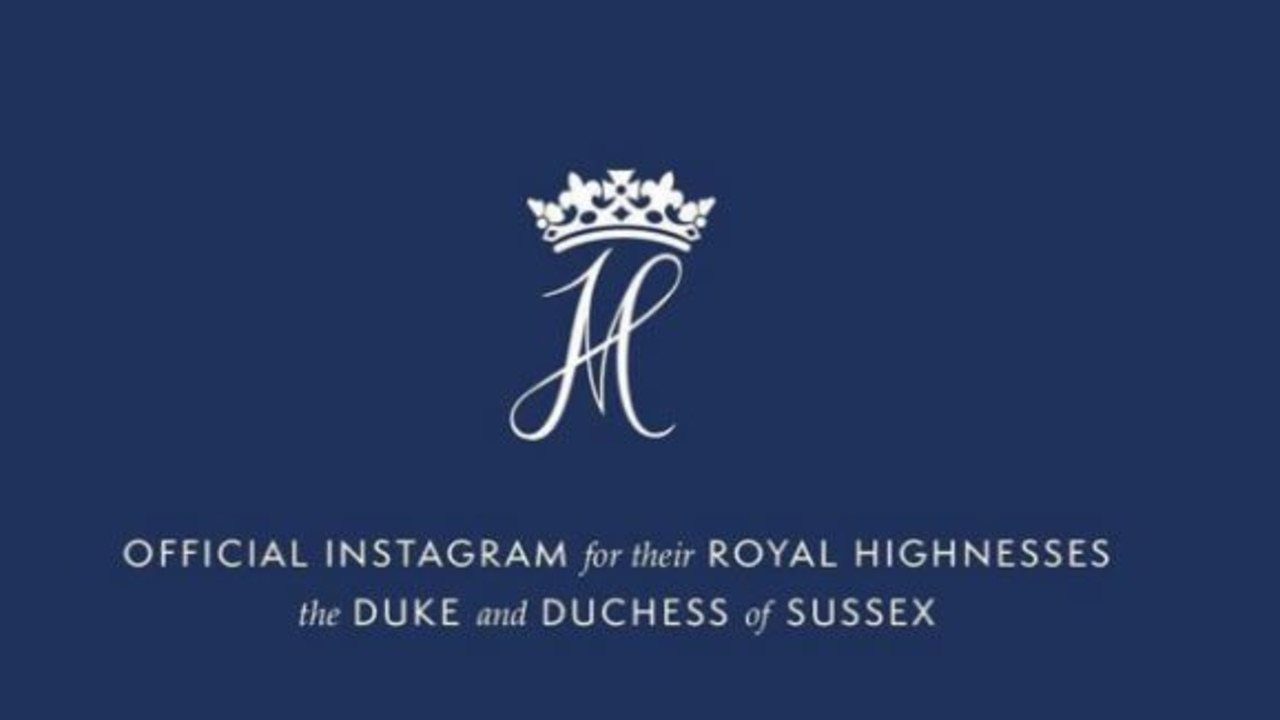 Harry and Meghan have reportedly replaced their stationery’s royal monogram with their Archewell logo. Picture: Instagram