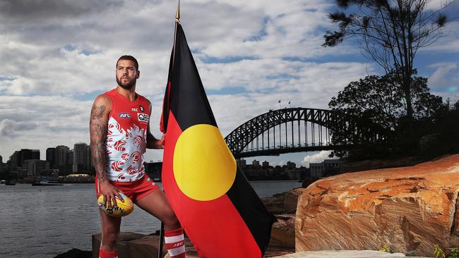 Lance Franklin is looking forward to playing in Indigenous Round. Picture: Phil Hillyard