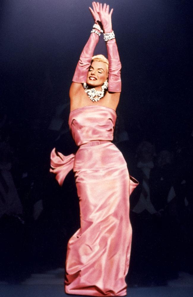 Marilyn Monroe in a scene from the 1953 film adaptation of Jule Styne’s musical comedy, Gentlemen Prefer Blondes.