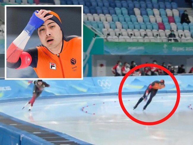 Dutch speed skater Kai Verbij has been showered with praise following a split-second act of sportsmanship that helped a rival athlete secure an Olympic medal in Beijing on Friday.