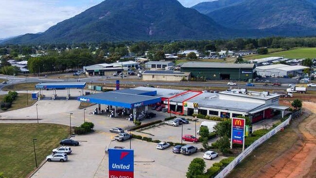 The man attempted to tow the ATM of the Gordonvale United Services store. image: realcommercial.com.au