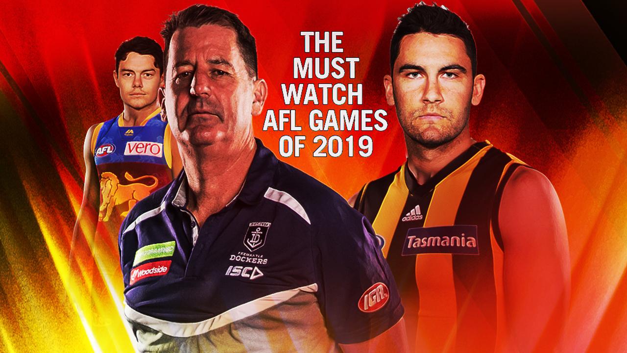 The 2019 AFL fixture has a number of must watch matches.