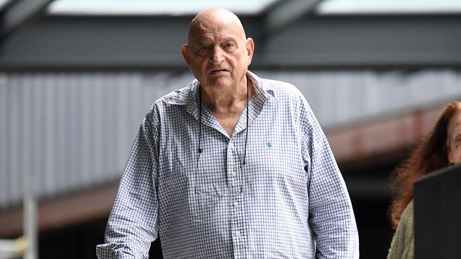 BRISBANE, AUSTRALIA - NewsWire Photos - MARCH 23, 2021.Former detective Bob Dallow leaves the Coroner's Court in Brisbane. Mr Dallow gave evidence at the inquest into the disappearance of Sharron Phillips who vanished without a trace in May 1986, after her car ran out of fuel at Wacol in Brisbane's west. Picture: NCA NewsWire / Dan Peled