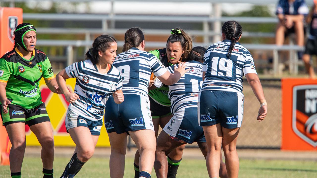 Briannon Ross as the Palmerston Raiders take on the Darwin Brothers in the NRL NT semi final. Picture: Pema Tamang Pakhrin