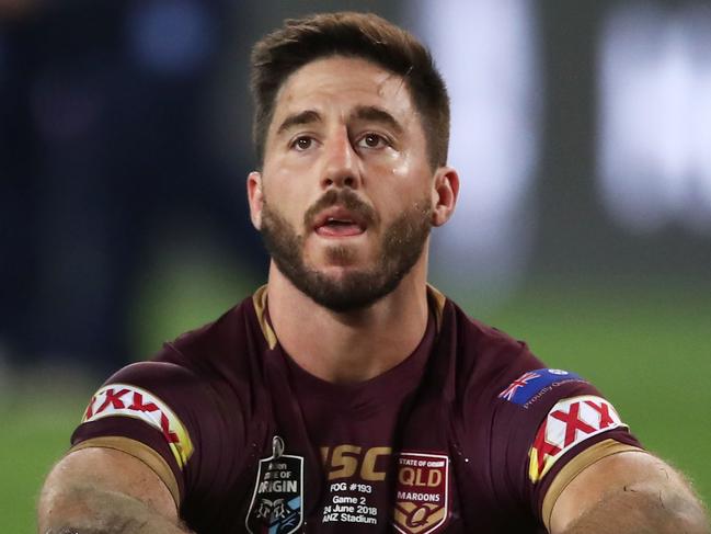 SYDNEY, AUSTRALIA - JUNE 24:  Ben Hunt of the Maroons looks dejected at fulltime during game two of the State of Origin series between the New South Wales Blues and the Queensland Maroons at ANZ Stadium on June 24, 2018 in Sydney, Australia.  (Photo by Matt King/Getty Images)