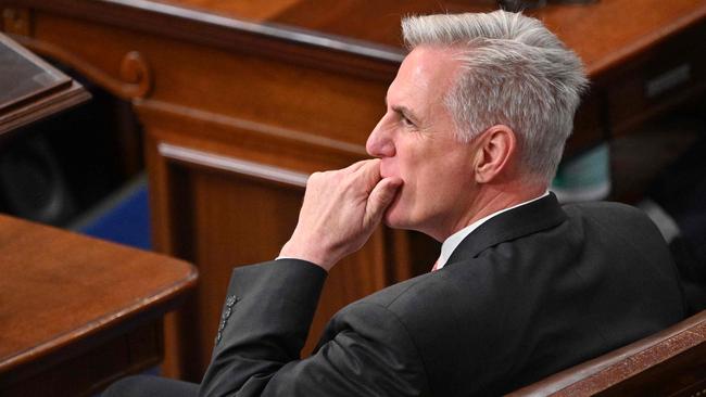 Kevin McCarthy loses yet another vote to be the Speaker of the House of Representatives. Picture: Mandel Ngan/AFP