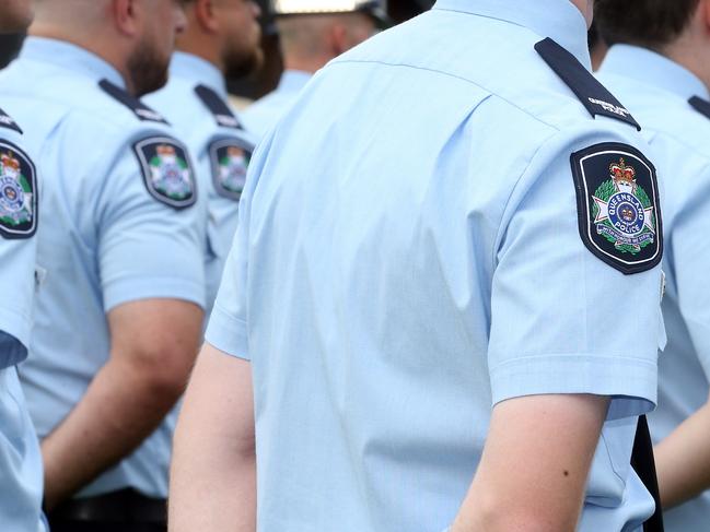 OXLEY, AUSTRALIA NewsWire Photos 24 NOVEMBER, 2022: The Queensland Police Service have welcomed 72 new recruits into the Service at an induction ceremony in the Queensland Police Service Academy, Oxley. Picture: NCA NewsWire / Richard Gosling