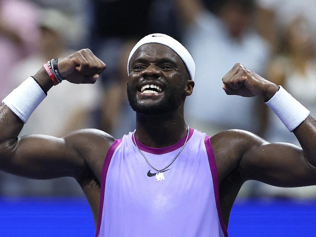 Frances Tiafoe got the crowd on its feet. Getty Images via AFP.