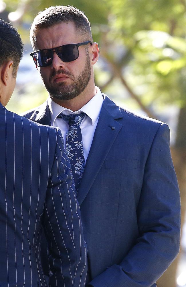 Joshua Peter Moore outside the Brisbane Supreme Court. Picture: Tertius Pickard