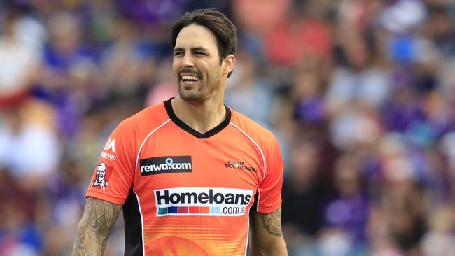 Mitchell Johnson. (AAP Image/Rob Blakers)