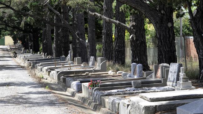 Police believe the teenager was driving at 100km/h towards the cemetery.