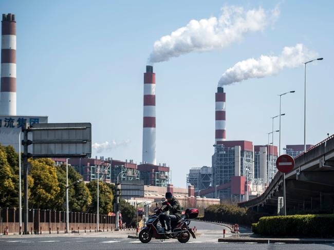 The Shanghai Waigaoqiao coal power plant. Picture: Johannes Eisele/AFP