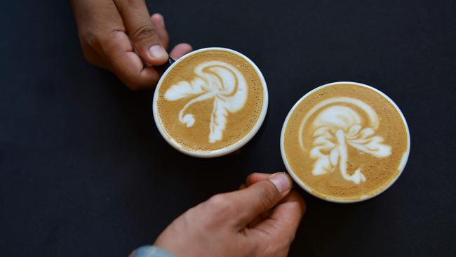 Last week, Nationals MP Tim Bull used lattes to take aim at the Andrews Government for announcing it would ban native forest logging from 2030. Picture: AFP