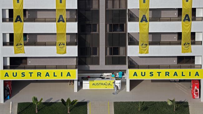 Despite complaints about it not being ready, the Aussie tower blocks in Rio are the place to be. Picture: Michael Heiman/Getty Images
