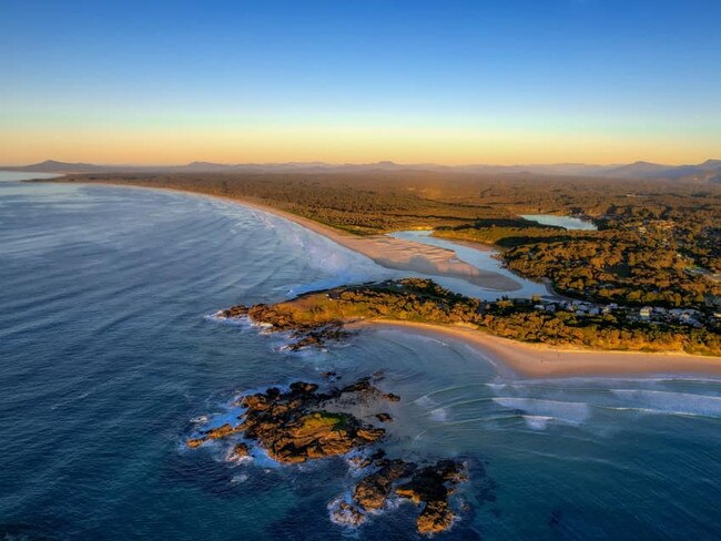 Sharne Chandra Arena captured the Sawtell Headland at sunrise. Coffs cover image.