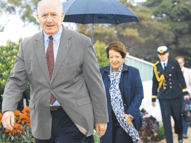 Governor General Peter Cosgrove and Lady Cosgrove during a visit to the Burnie Community House at Shorewell. Picture Chris Kidd