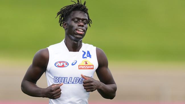 Buku Khamis will make his debut for the Bulldogs this week. Picture: AAP Images