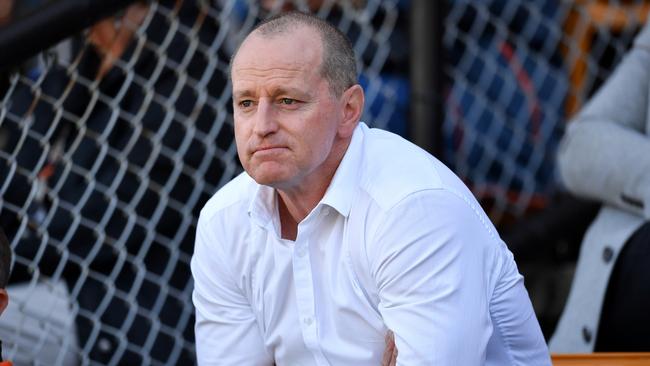 Wests Tigers coach Michael Maguire watches on during his side’s clash with the Cowboys at Leichhardt Oval. Picture: Gregg Porteous/NRL Photos