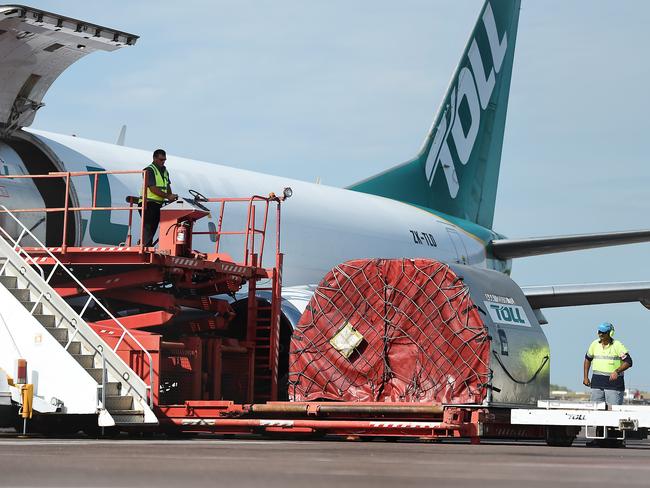 Toll has a new plane for airfreight into Darwin. It increases capacity from 3 Tonnes to 15 tonnes.