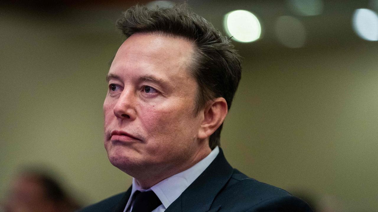 Elon Musk has used his X platform to launch a barrage of online attacks against Britain’s Prime Minister in recent days. Picture: Allison Robert/Pool/AFP