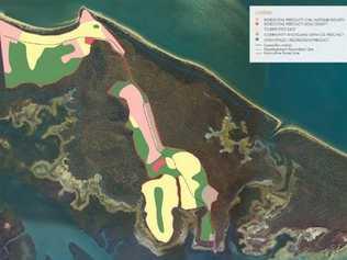 Precinct Plan and Master Plan for the Hummock Hill Island Resort. Picture: Tegan Annett