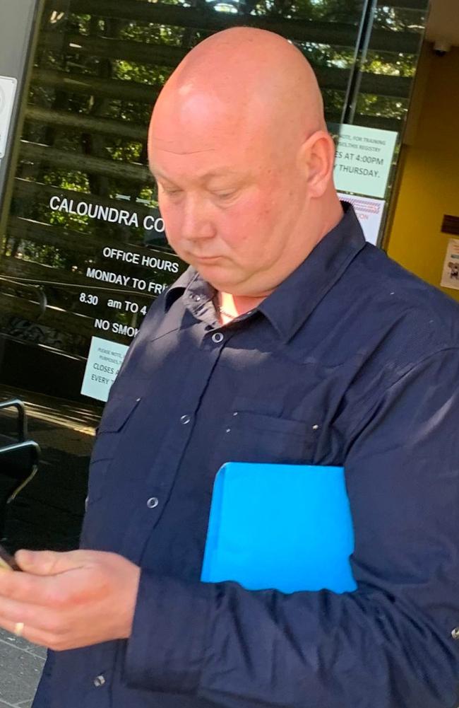 David Martti Leif Denholm leaving Caloundra Magistrates Court.