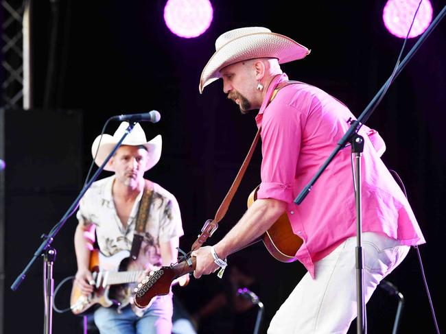 Andy Golledge performs main stage at Gympie Music Muster. Picture: Patrick Woods.