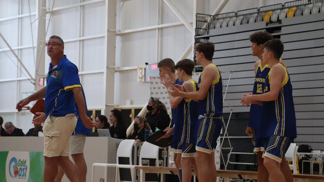 Townsville coach Shane Froling on the sidelines. Picture: Basketball Queensland