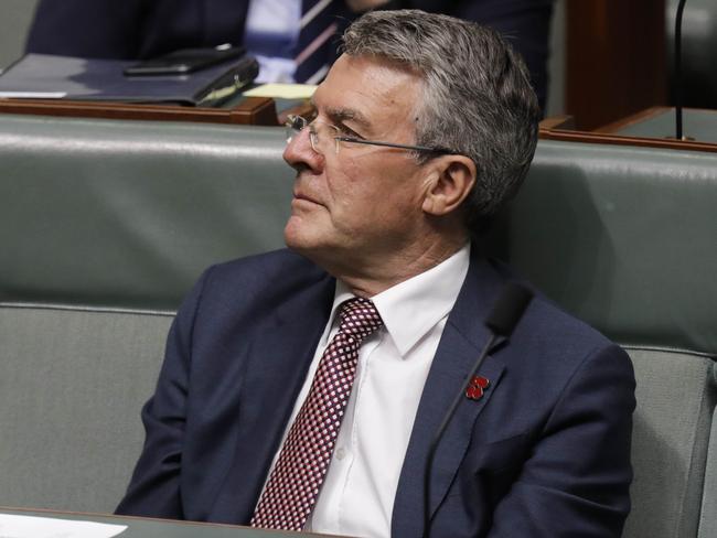 Labor MP Mark Dreyfus is seen during Question Time in the House of Representatives at Parliament House in Canberra this week. Picture: Sean Davey