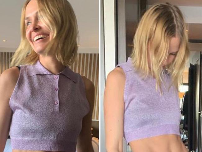 Lara Worthington flaunts abs in photos. Picture: Instagram/Lara Worthington