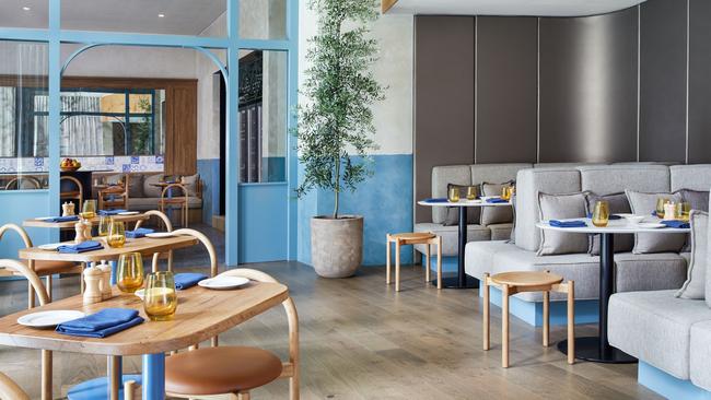 Part of the dining room at Settimo at the Westin Hotel on Mary Street in Brisbane’s central business district. Picture: Justin Nicholas