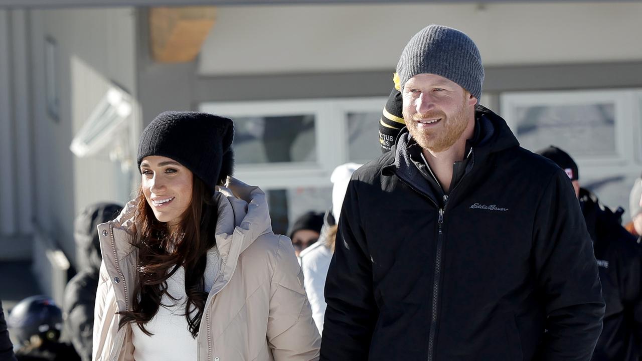 Meghan, Duchess of Sussex and Prince Harry, Duke of Sussex attend Invictus Games Vancouver Whistlers 2025's One Year To Go Winter Training Camp on February 14, 2024 in Canada. Picture: Andrew Chin/Getty Images