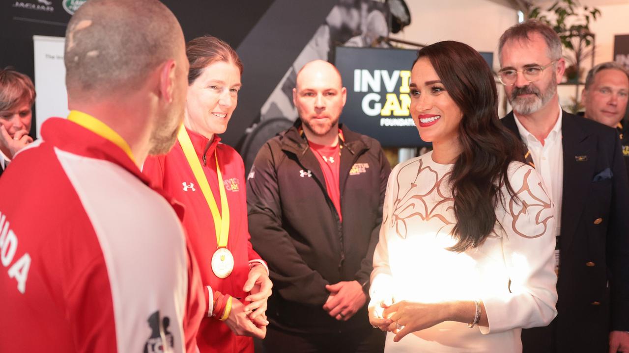 Meghan Markle cut a much more glamorous figure at last year’s Invictus Games. Picture: Chris Jackson/Getty Images for the Invictus Games Foundation