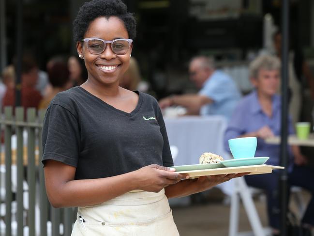 Grounds Keeper Cafe Cafe manager Zoe Magadze says the region has changed in the time she has worked at the Parramatta Park cafe. Picture: David Swift