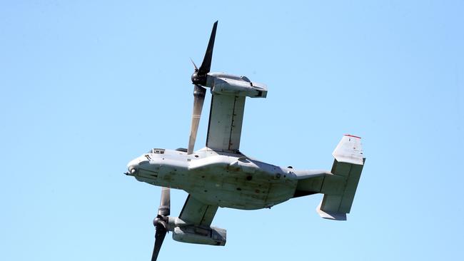 MV-22 Osprey at day three of the Pacific Airshow, 20 August 2023. Picture: Richard Gosling
