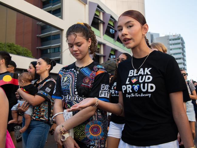 NAIDOC march, 2024. The theme this year is 'Keep the fire burning: Blak, loud and proud'. Picture: Pema Tamang Pakhrin