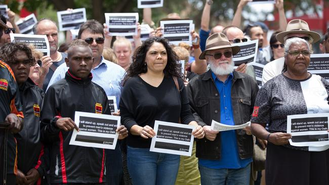 Jacinta Price as an activist Alice Springs town councillor. Picture: Jeff Tan