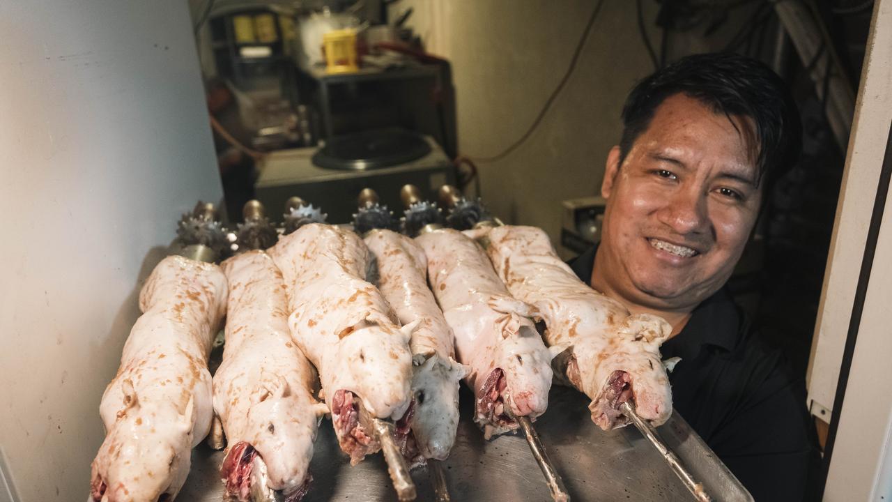 La Casa Del Cuy flies the guinea pigs in by the hundreds. Chef Marcelo shows off the pre-cooked feast. Picture: Courtesy Stefano Giovannini for New York Post