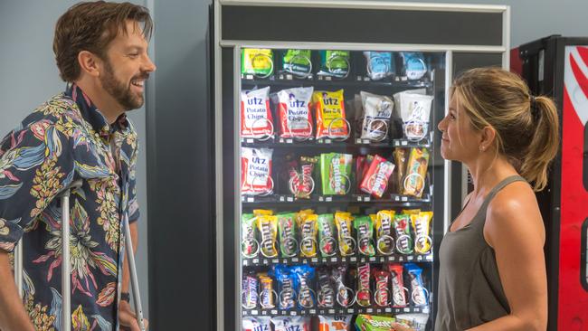 Jason Sudeikis and Jennifer Aniston in a scene from Mother's Day. Picture: Ron Batzdorff /Open Road Films via AP