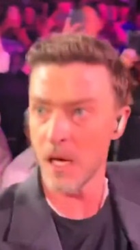 Justin Timberlake looks a bit charged up during recent show