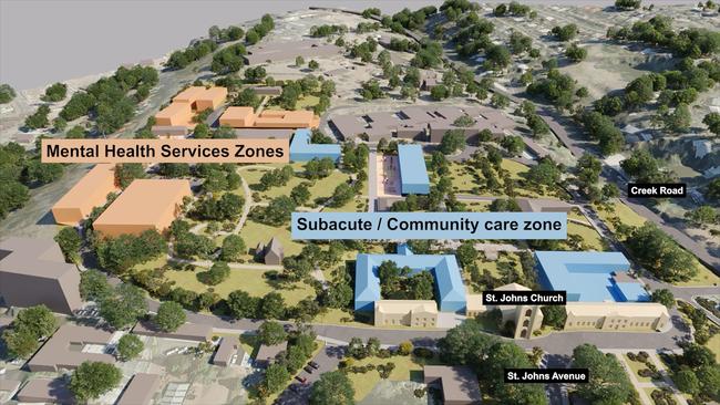 Vision for St John’s Park Health and Wellbeing Precinct. Picture: supplied