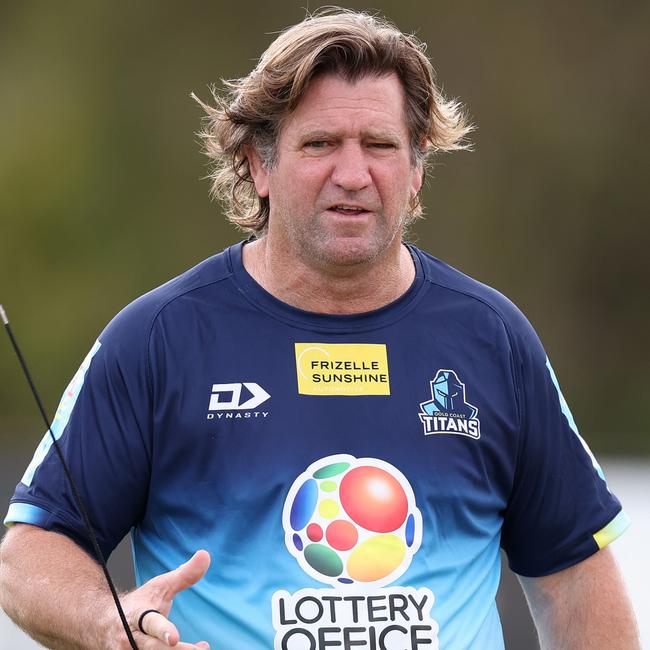 Titans coach Des Hasler. Picture: Chris Hyde/Getty Images