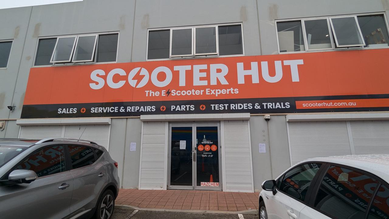 Scooter Hut Adelaide has abruptly closed. Picture: Darren Chaitman