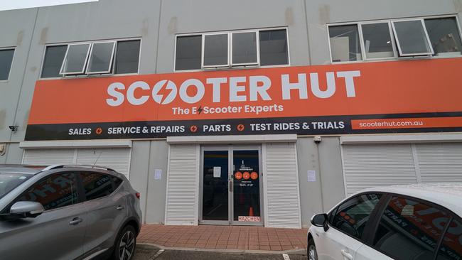 Scooter Hut Adelaide has abruptly closed. Picture: Darren Chaitman