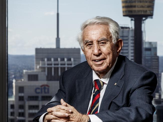 Supplied picture of Harry Triguboff Australian billionaire real estate property developer, is one of Australia's richest people. He is the founder and managing director of Meriton. Photographed at World Tower Serviced Apartments, Liverpool Street, Sydney, Australia. 20/4/2017Photo James Horan