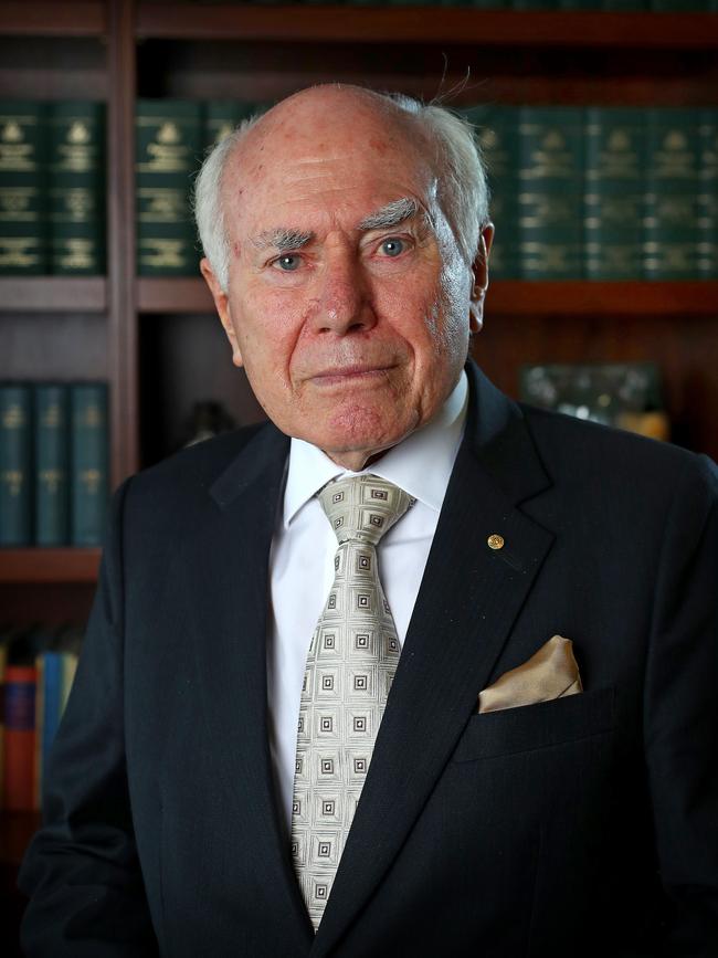 Former PM John Howard lends his voice. Picture: Toby Zerna